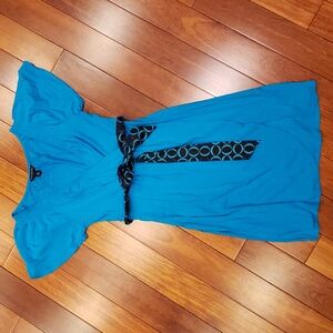 Banana Republic Teal XS Surplice Dress